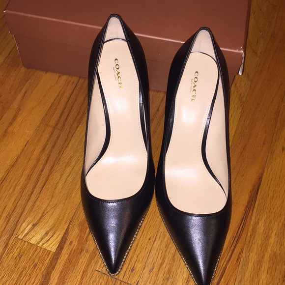 NEW Coach Leather Heels - Picture 5 of 6